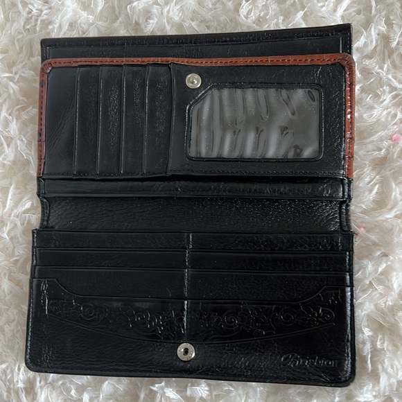 Vintage PreLoved Brighton Wallet and Card Case Brown/Black - Picture 7 of 17